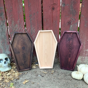Wooden Coffin, Small Coffin, Coffin Decor, Coffin Tray, Solid Wood Coffin, Coffin Box