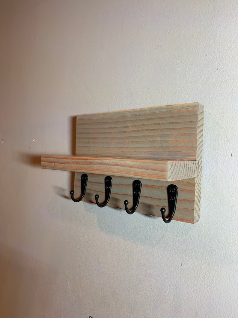 Entryway Shelf Key Holder Towel Rack Bathroom Shelf Etsy