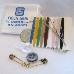 Purse Travel Size Sewing Kit, FIBER-SEAL Advertizing Premium, Int&#39;l Market Square, Travel Sewing Kit Great for Your Purse, Take on Trips
