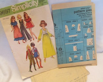 4690 Doll Wardrobe Pattern Fits Barbie Dolls 11-1//2/"