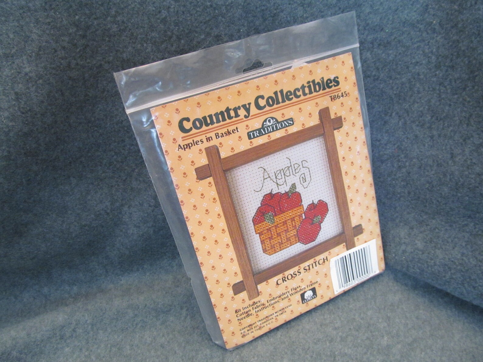 Cross Stitch Apples Kit Stitching Kit With Apples Stitching Etsy
