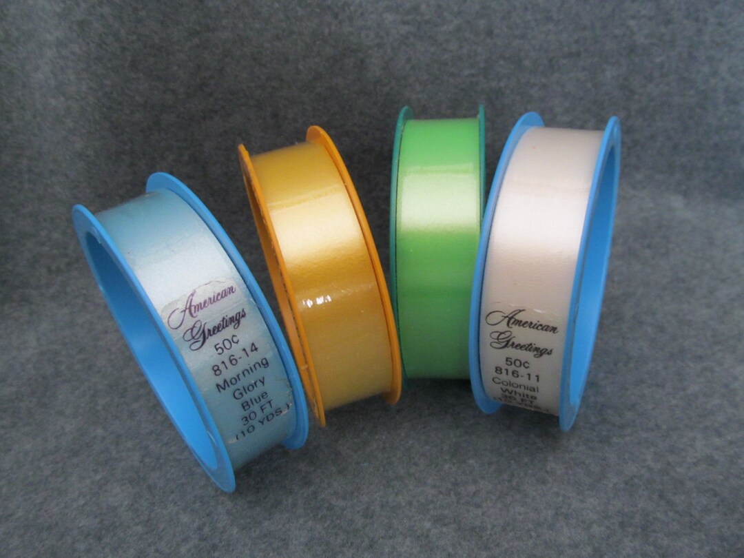 American Greeting Wrapping Ribbon, Four Colors of Wrapping Ribbon ...