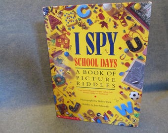 A Cartwheel School Days - I Spy - Book, Fun Seek and Find Book for All Ages, Kids Will Love This Book, Good for Home Daycare