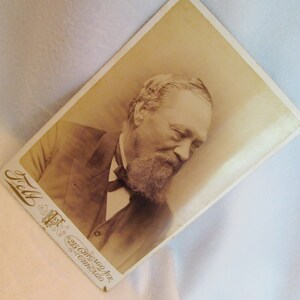 Who Are You??? Vintage Cabinet Card of An Elderly Man, Vintage Photograph, Sepia Photo, Vintage Picture of Older Man, Elderly Man Photo