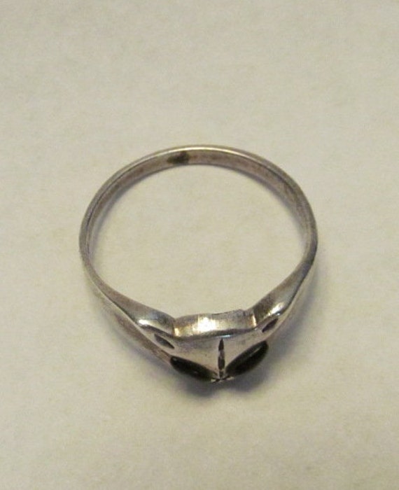 Unique Cat Ring, Small Size Cat Ring, Stamped 952… - image 7