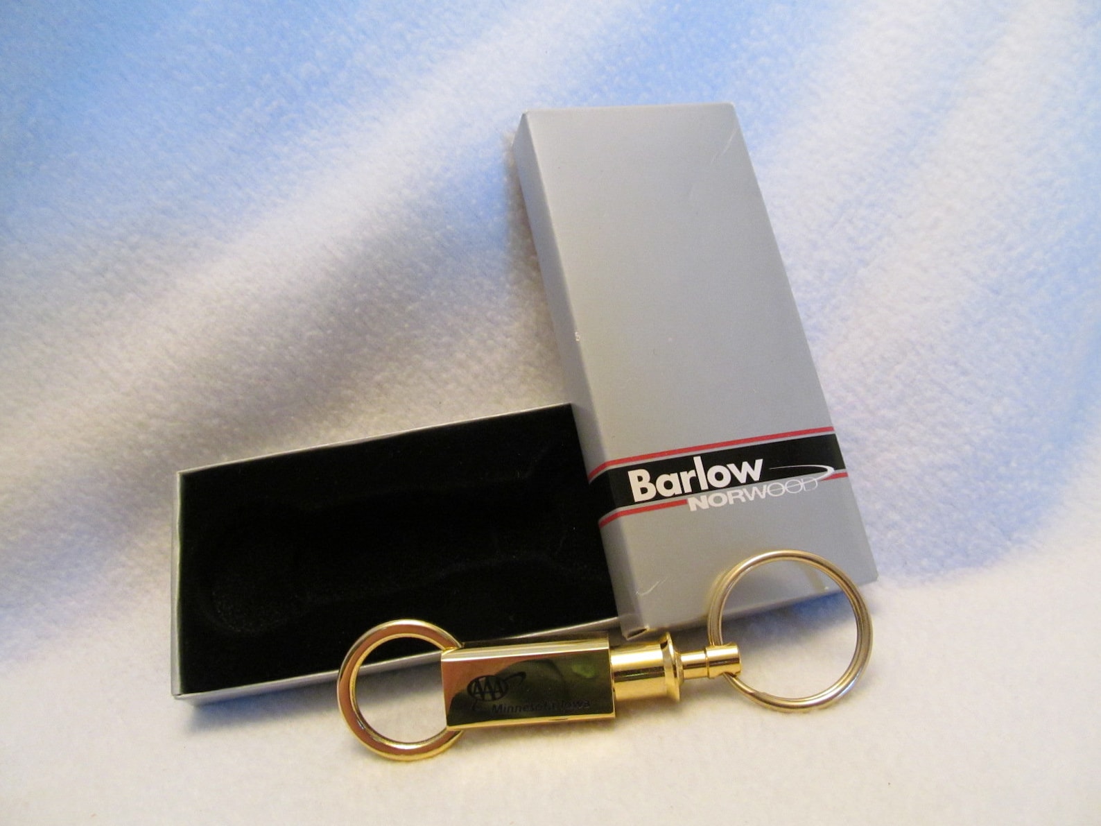 Gold Barlow Key Ring AAA Key Fob Vintage Barlow Double Ring Etsy