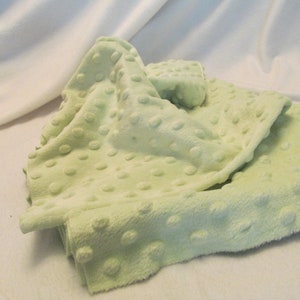 Soft Mint Green Minky Fabric, Soft Minky Fabric, Fabric for Baby Items or Doll Clothes, 12&#39;&#39; by 62&#39;&#39; Wide, Make Baby Toys or Doll Clothing