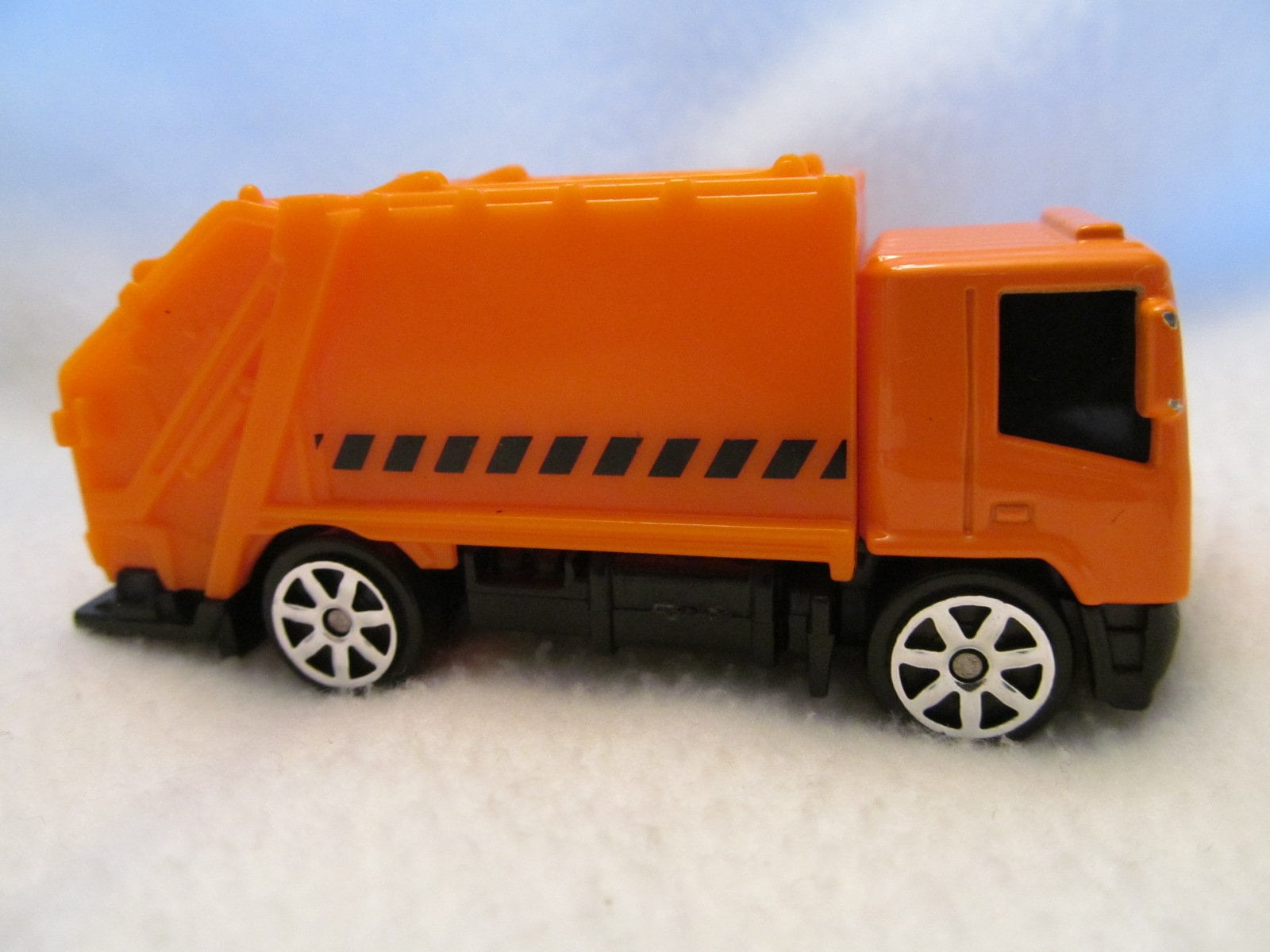 Orange garbage sales truck toy