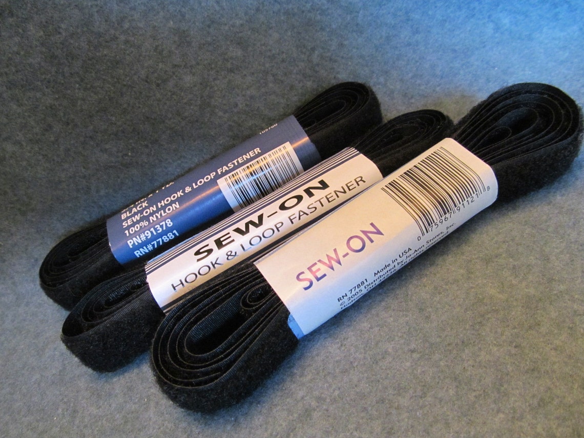 Black Hook and Loop Tape Use as Closure for Doll Clothes Etsy