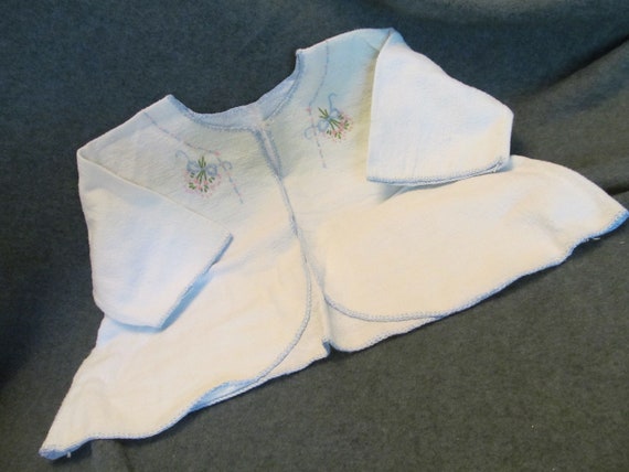 Hand Made Kimono for Baby , Pale Blue Hand Made K… - image 3