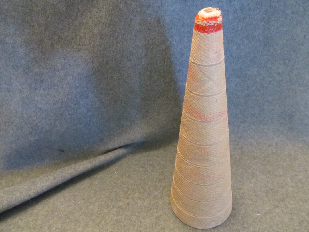 One Tall Vintage Thread Cone, Stands 9 1/2'' With the Base 3 1/8'' Wide ...