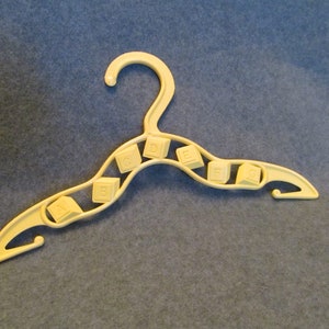 Vintage Plastic Hanger, Hanger for Baby or Toddlers  Clothes, Yellow Vintage Small Hanger, A B C Hanger for Kids Clothing, Cute Hanger