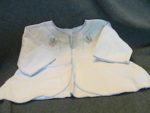 Hand Made Kimono for Baby , Pale Blue Hand Made K… - image 1