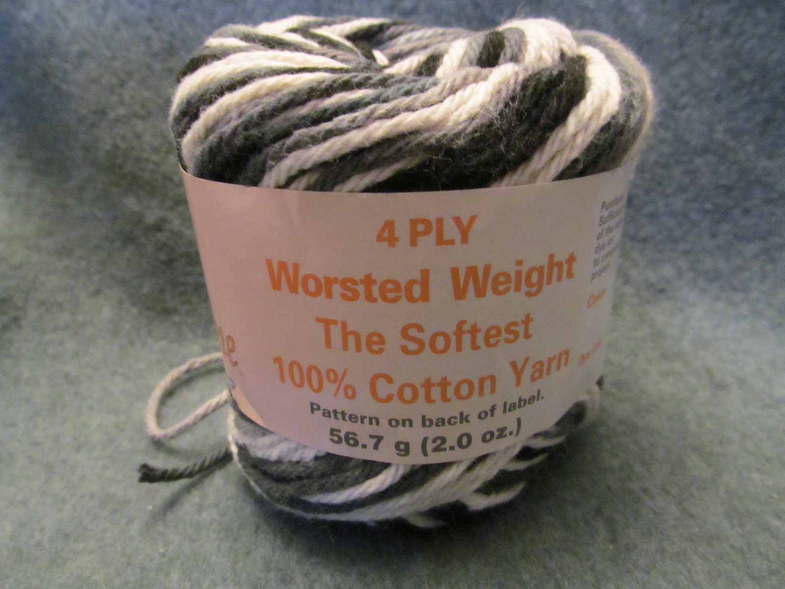 Cotton Yarn in Shades of Beige, Peaches and Cream, Variegated