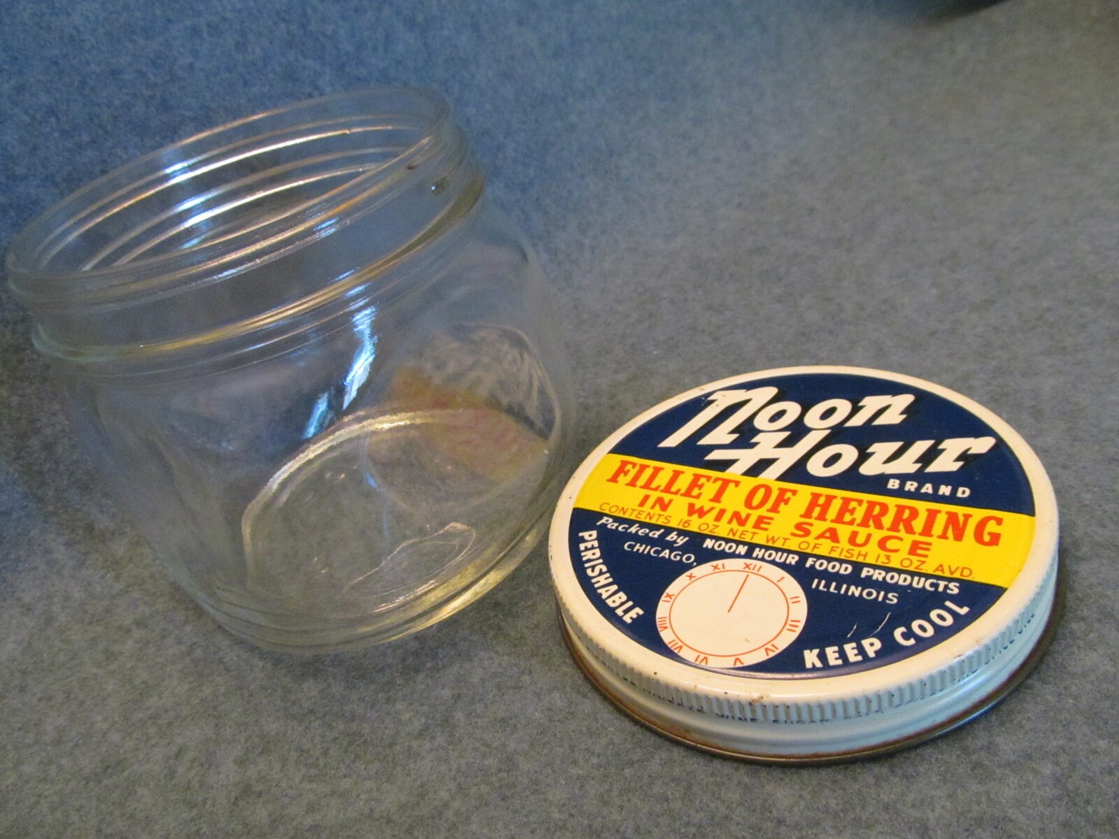 Noon Hour Herring Jar Vintage Herring Jar Collectible Noon Etsy