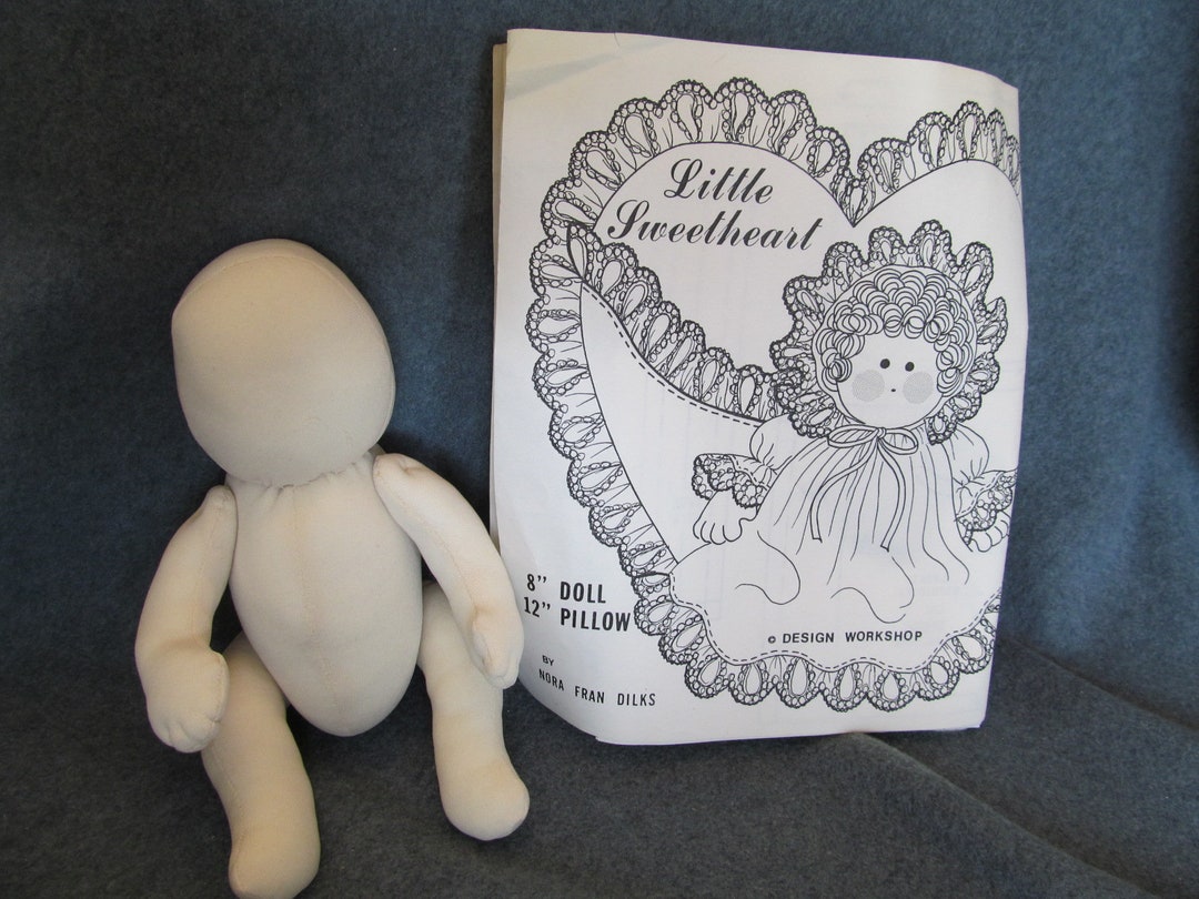Incomplete Little Sweetheart 8'' Doll, Instructions for Doll & Pillow ...