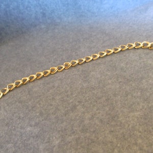 Pretty Double Link Gold Bracelet, Vintage Gold Double Link Bracelet, Ladies Size Bracelet, Pretty Gold Bracelet, Nice to Keep Use as a Gift
