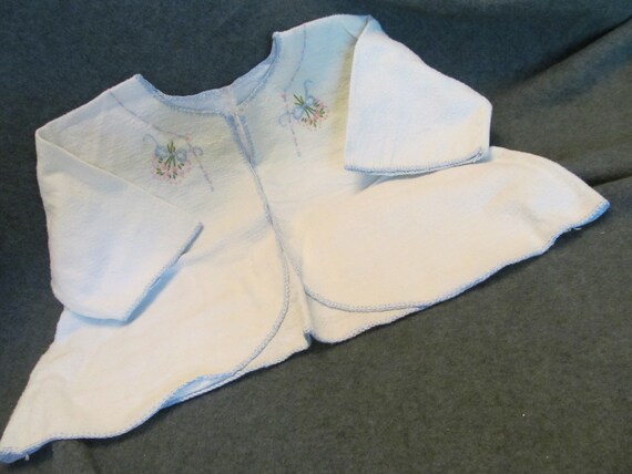 Hand Made Kimono for Baby , Pale Blue Hand Made K… - image 7