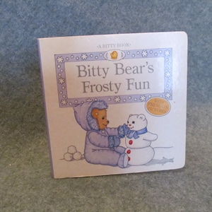 Pleasant Company Board Book, Bitty Bears Frosty Fun Book, Published in 2001, Fun Board Book for Little Fingers, Fun Read for Little Ones