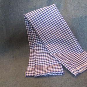 Medium Check Cotton Gingham, Fabric for Doll Clothes, Crafts or Quilting, Navy and White Gingham, Cotton Material, Sewing Fabric