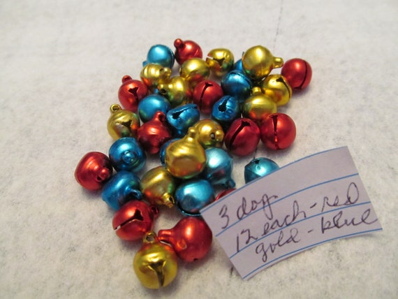 Colored Jingle Bells for Crafting Holiday Decorating Gift 