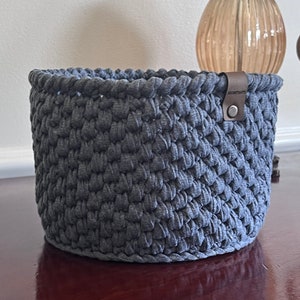 Crocheted Round Basket