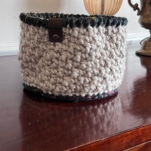 Round Crochet Basket