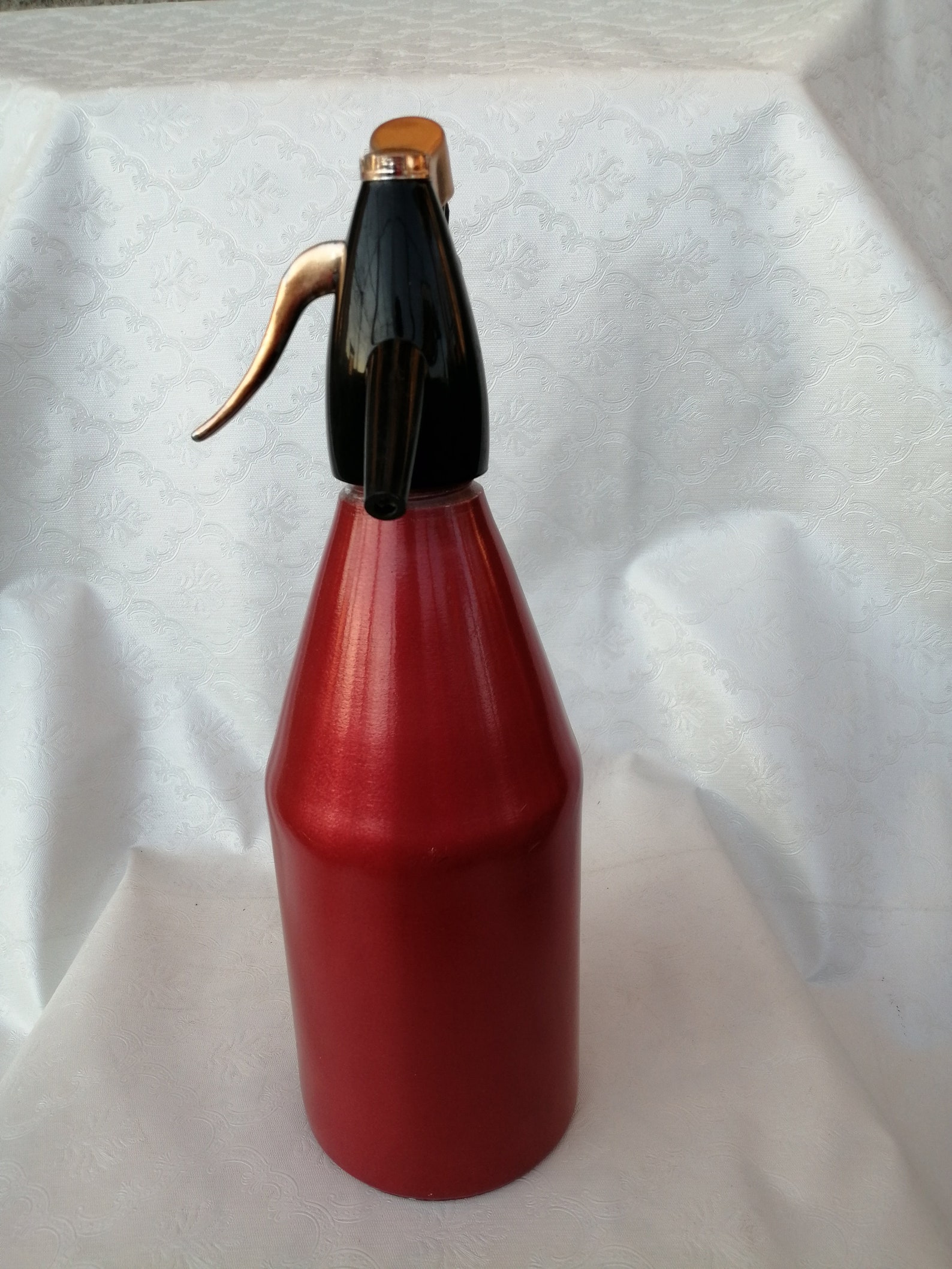 Vintage Soda Siphon Bottle, Aluminum Seltzer Bottle, Siphon for
