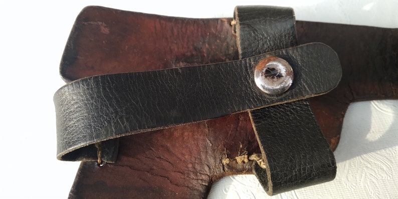 Vintage Leather Holster Retro Pistol Holster Distressed Army - Etsy