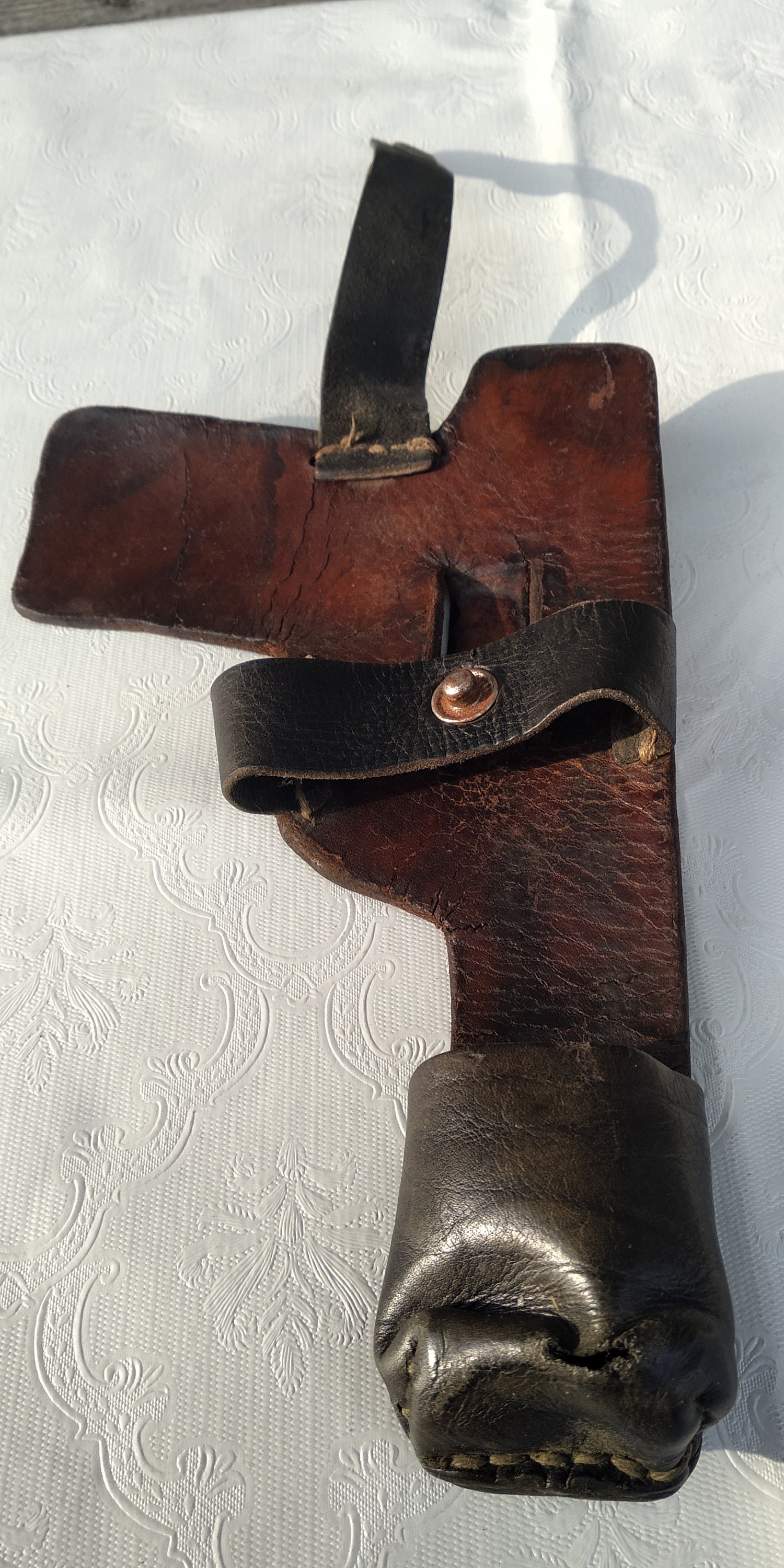 Vintage Leather Holster Retro Pistol Holster Distressed Army - Etsy