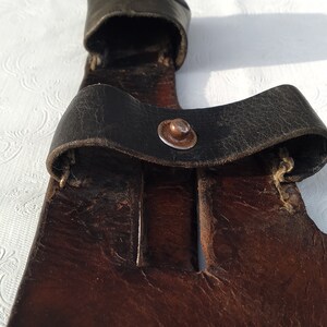 Vintage Leather Holster Retro Pistol Holster Distressed Army - Etsy