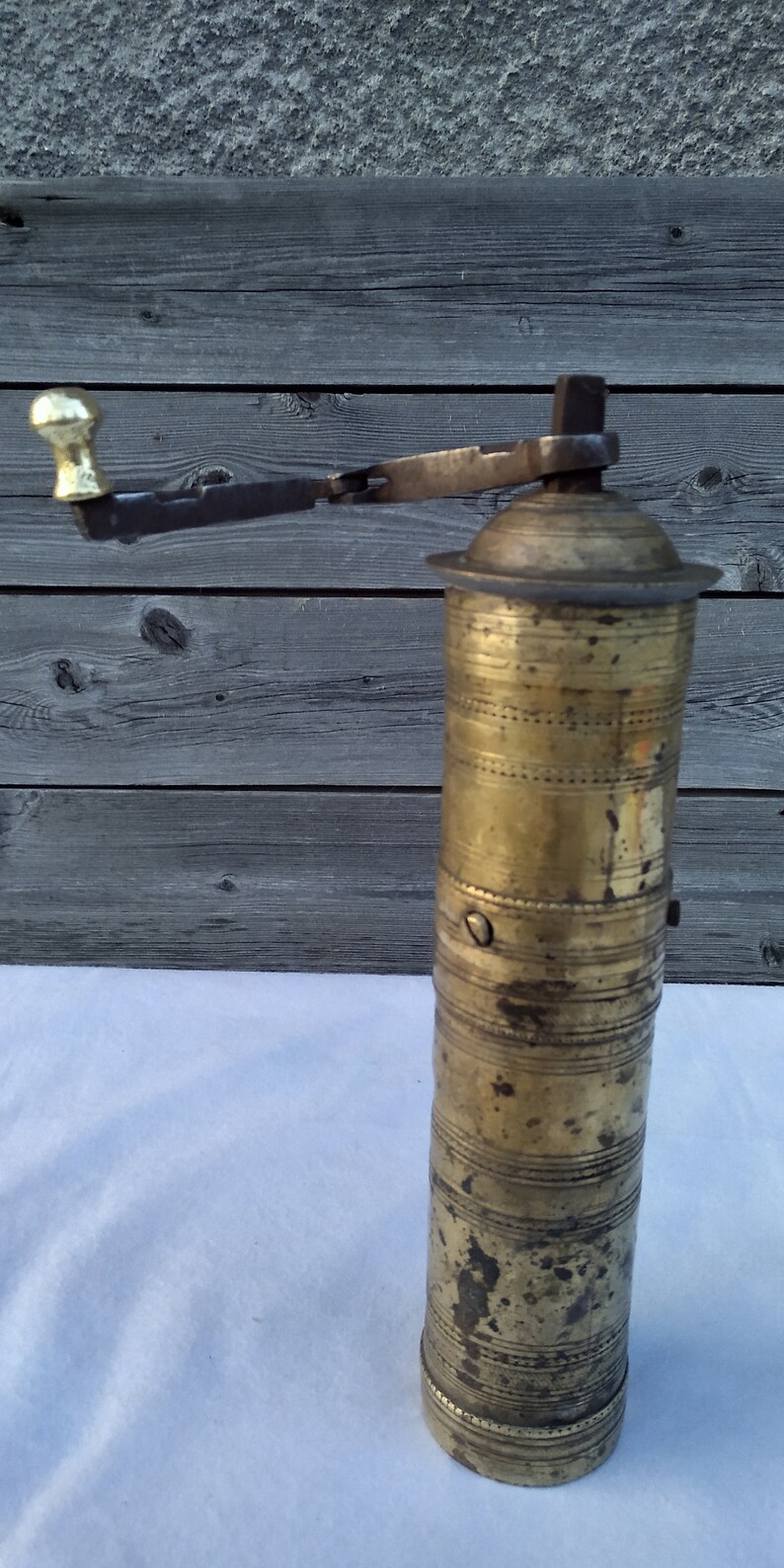 Antique Brass Coffee Grinder Coffee Mill Vintage Pepper Etsy