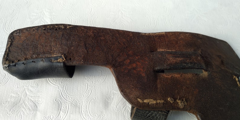 Vintage Leather Holster Retro Pistol Holster Distressed Army - Etsy