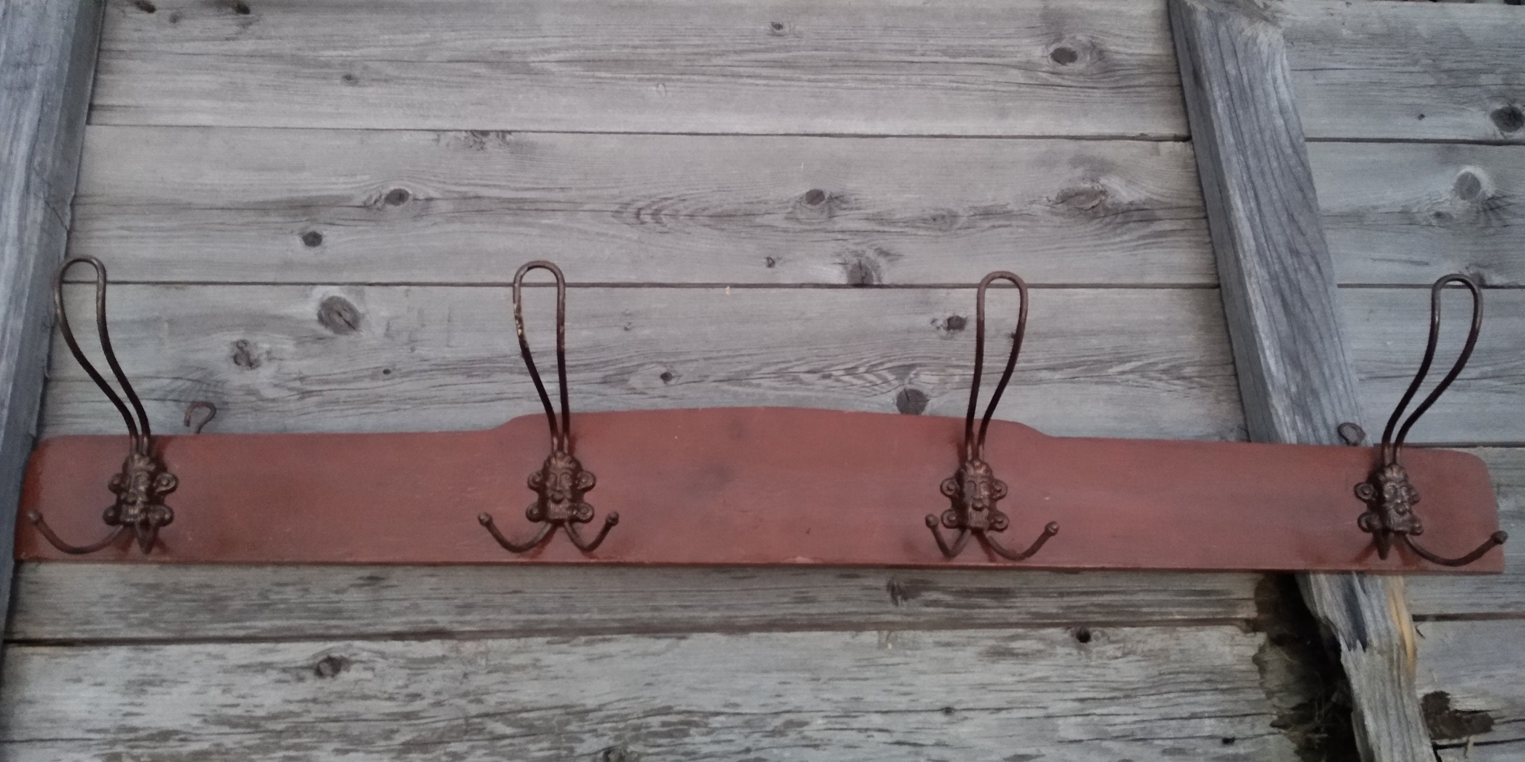 Vintage Wooden Hanger// Rustic Wall Hanger// Antique Clothes Etsy