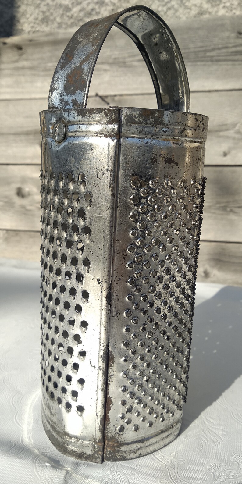 Vintage Grater Metal Rusty Grater Cheese Grater Kitchen Etsy