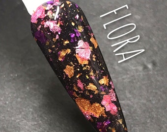 Flora Foil Acrylique Nail Dip Powder