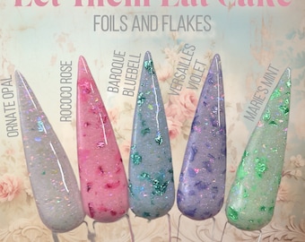 Let Them Eat Cake Foil Acrylic Nail Dip Powder