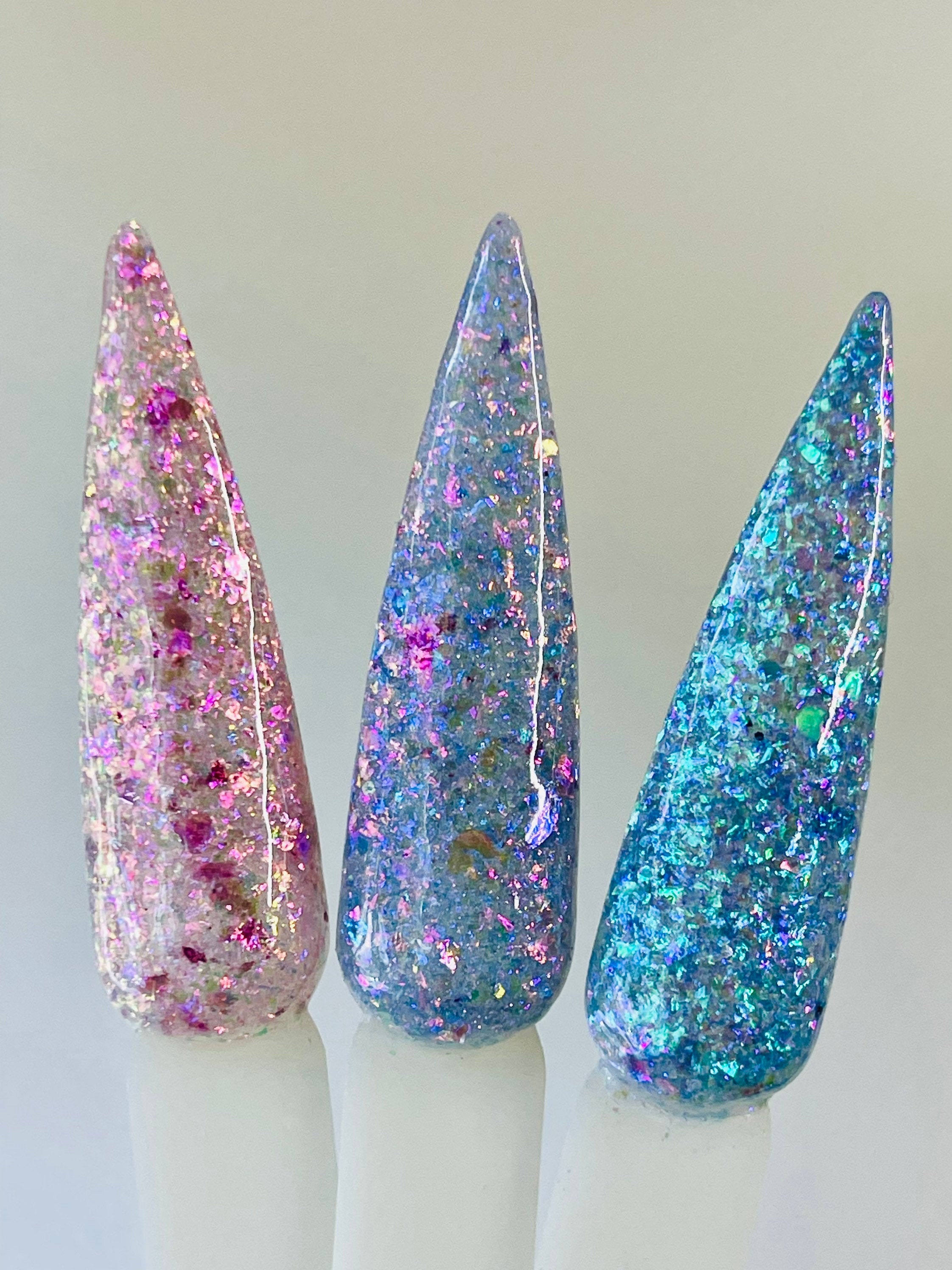Faerie, Unicorn and Mermaid Flake Acrylic Nail Dip Powder