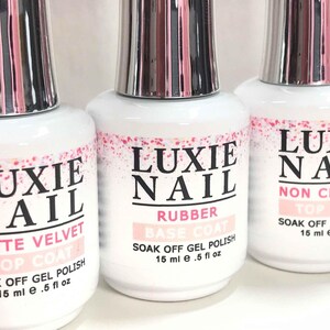 No Wipe Gel Top Coat 15ml - Luxie Nail