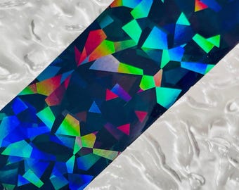 Holo-transferfolie van zwart kristal