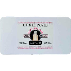 Full Coverage Soft Gel Tips- Almond Medium