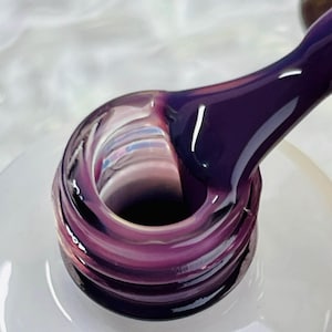 HEMA Free Jelly Glaze Glass UV Gel Polish 023 Midnight Hyacinth
