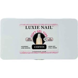 Full Coverage Soft Gel Tips- Coffin Medium