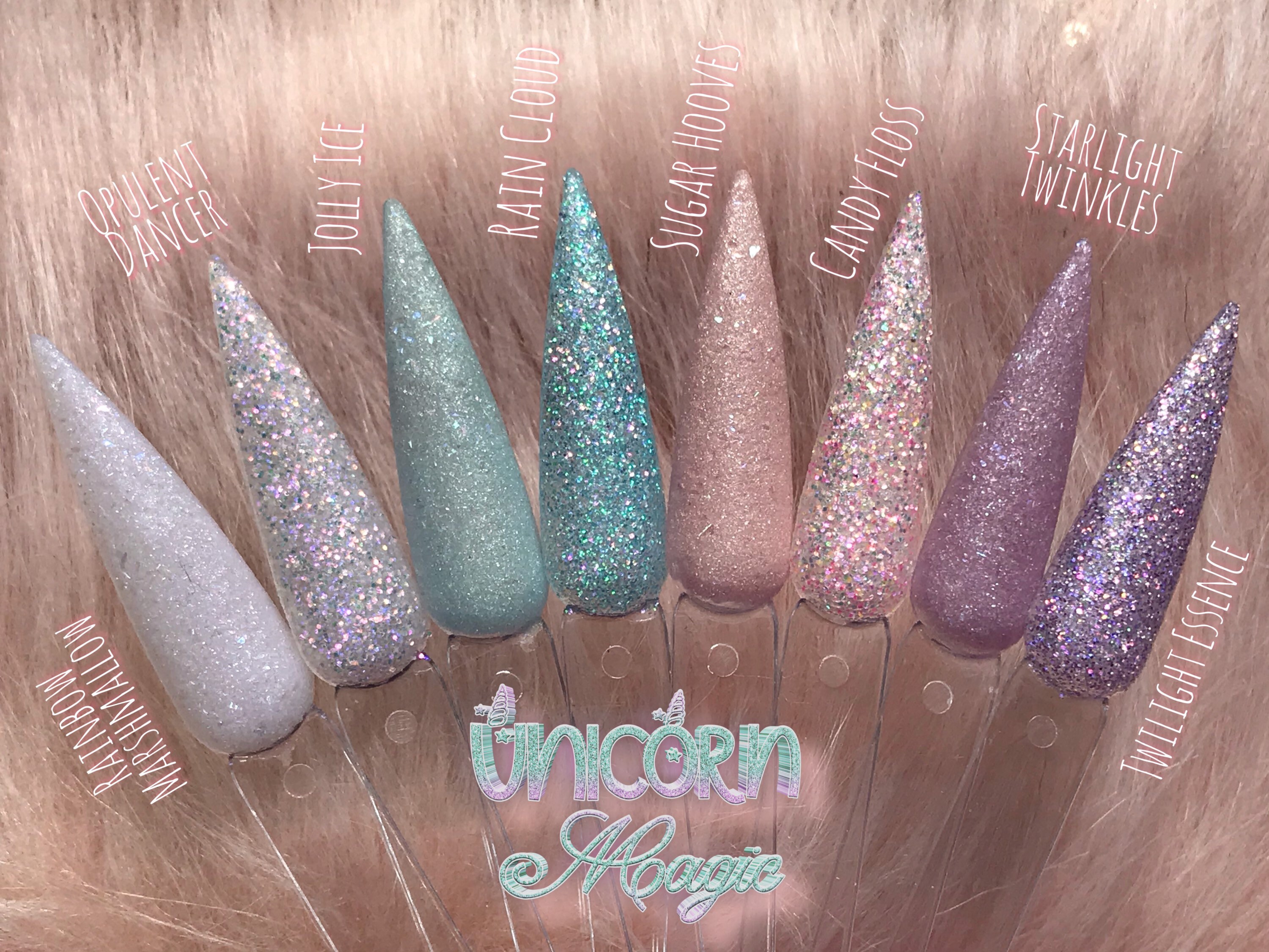 Unicorn Magic Collection Acrylic Nail Dip Powder