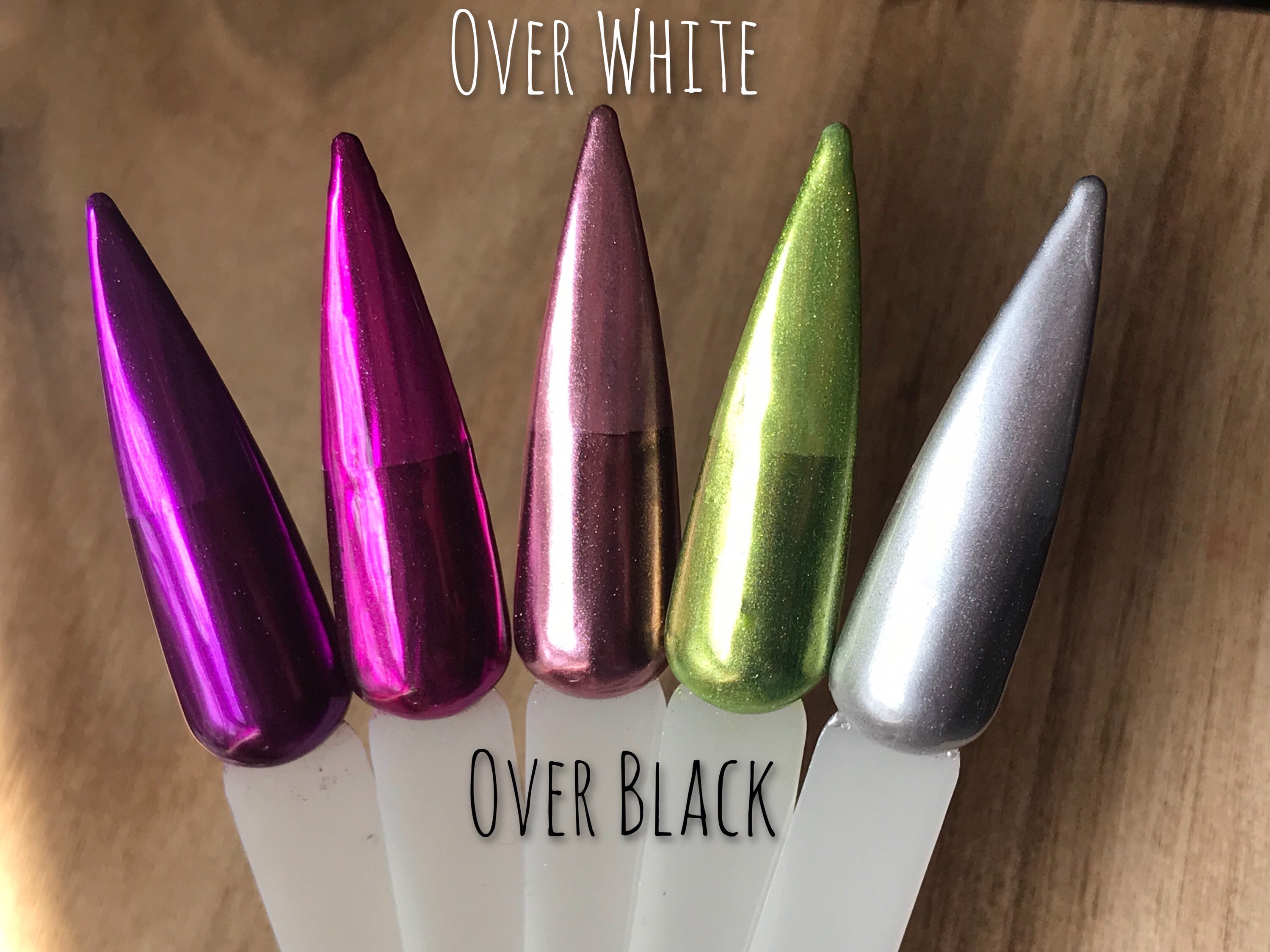 Chrome Nail Powders Etsy