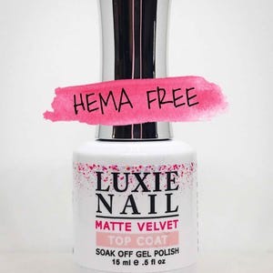 Matte Velvet Gel Top Coat 15ml - Luxie Nail