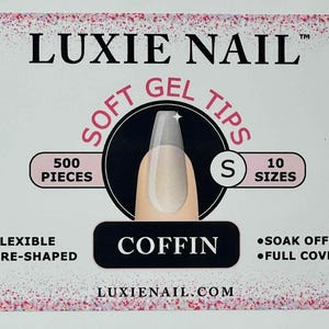 Full Coverage Soft Gel Tips- Coffin Short - Luxie Nail
