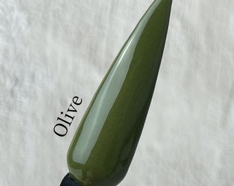 Olive Acrylic Nail Dip Powder