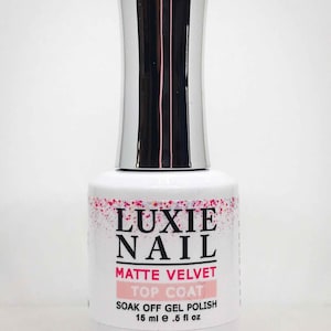 Matte Velvet Gel Top Coat 15ml - Luxie Nail