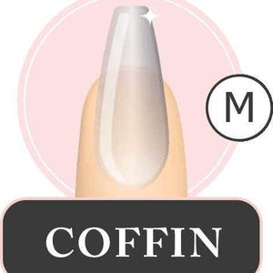 Full Coverage Soft Gel Tips- Coffin Medium - Luxie Nail